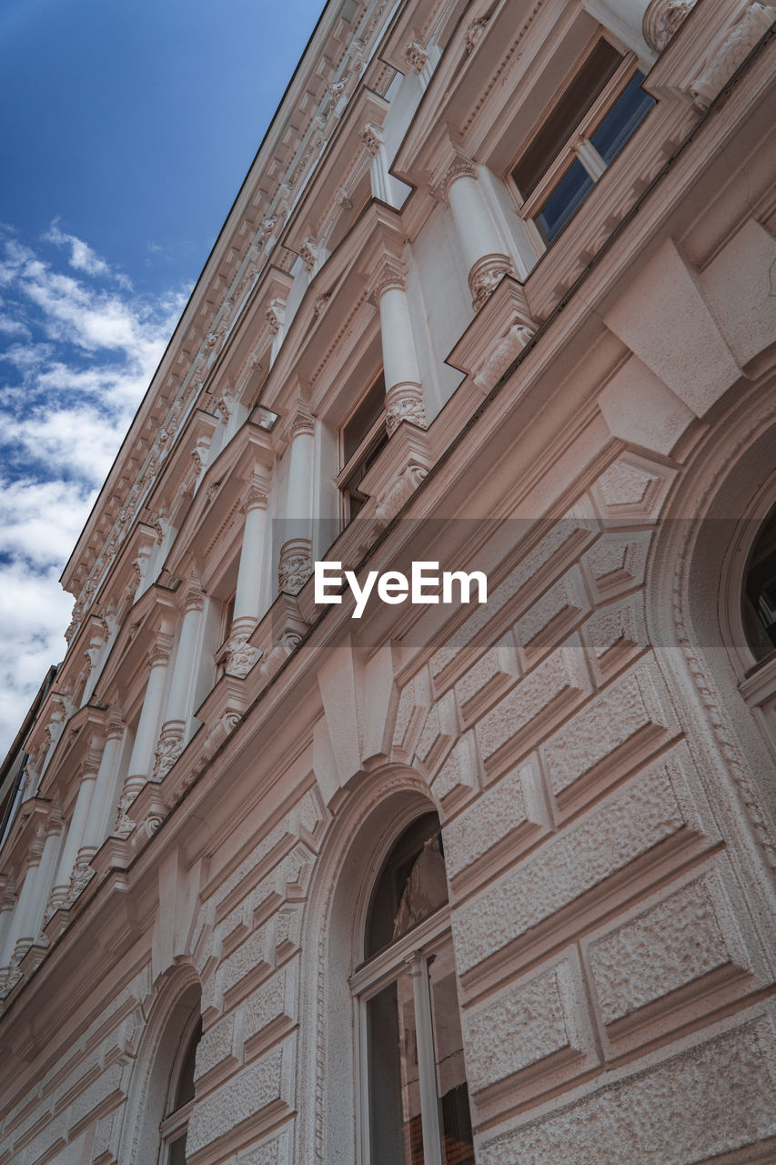 Low angle view of historical building