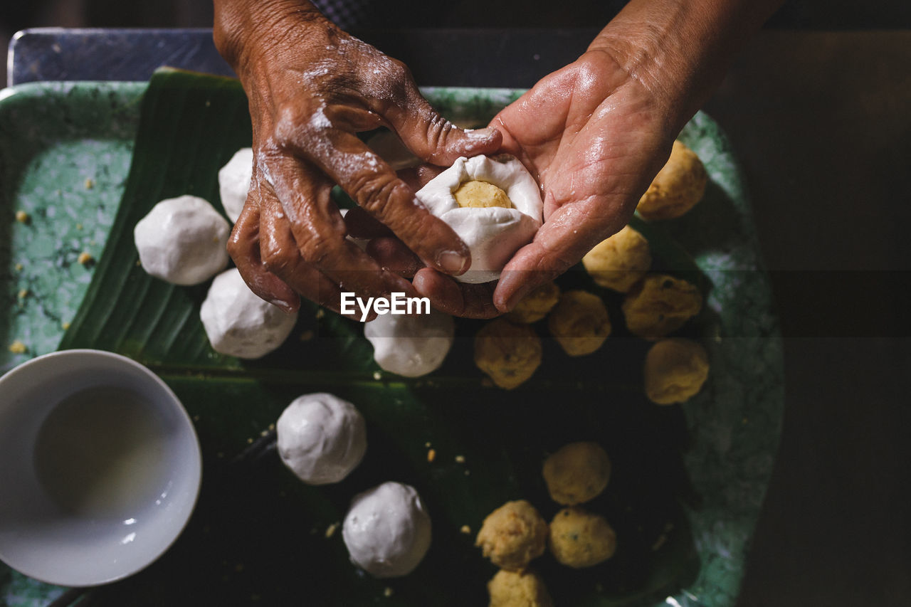 Woman preparing food