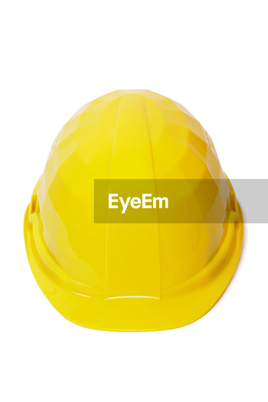 Close-up of hardhat against white background