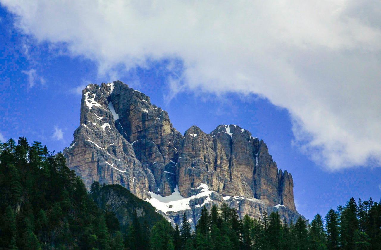 Low angle view of a mountain