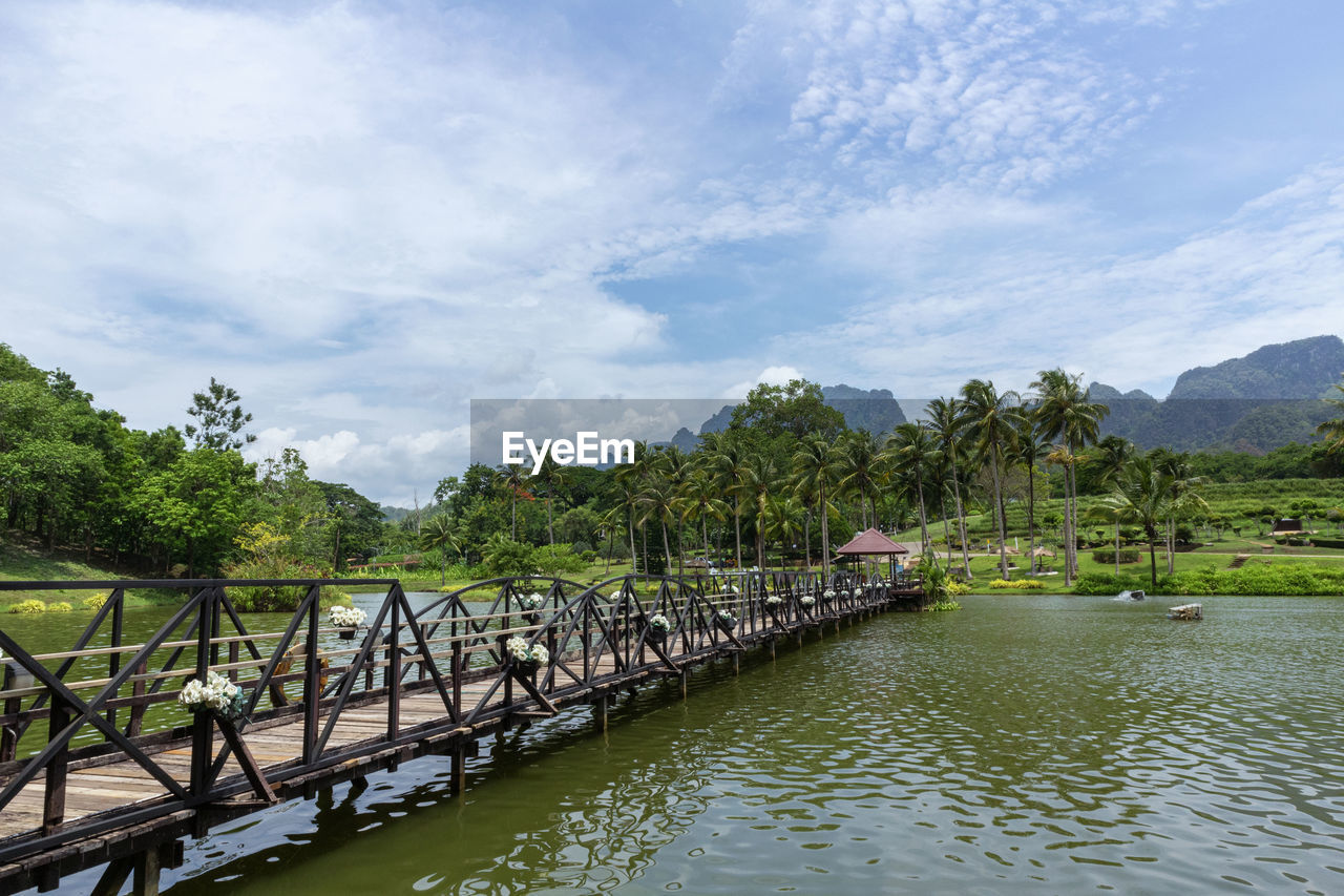 scenic view of river against sky