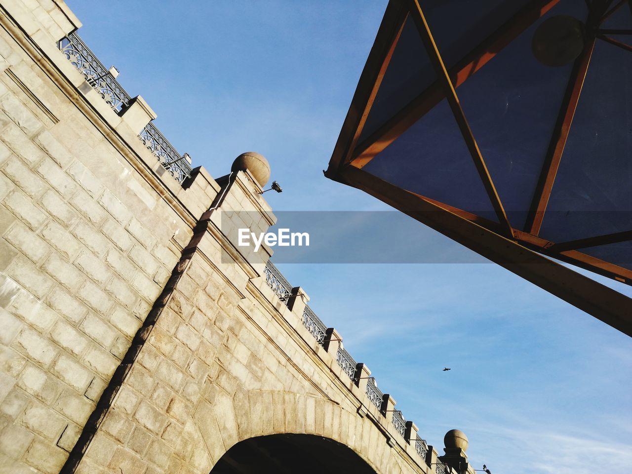 Low angle view of historical building against sky