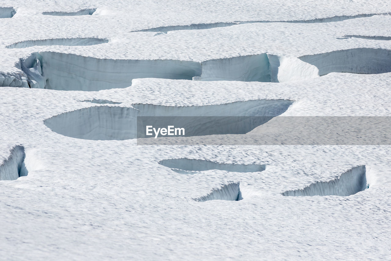 Full frame shot of snow covered folgefonna national park