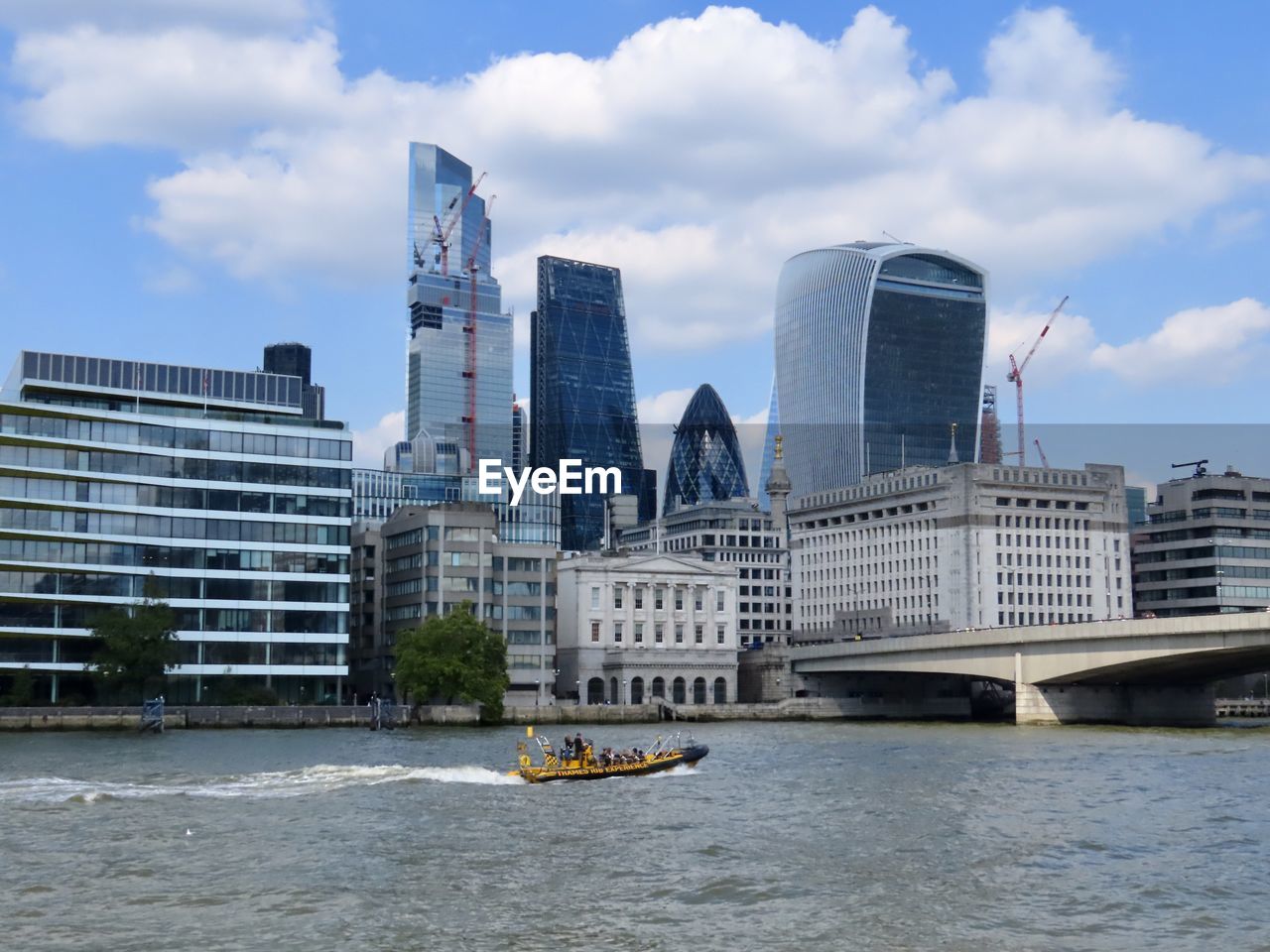 The city of london shot from the southbank