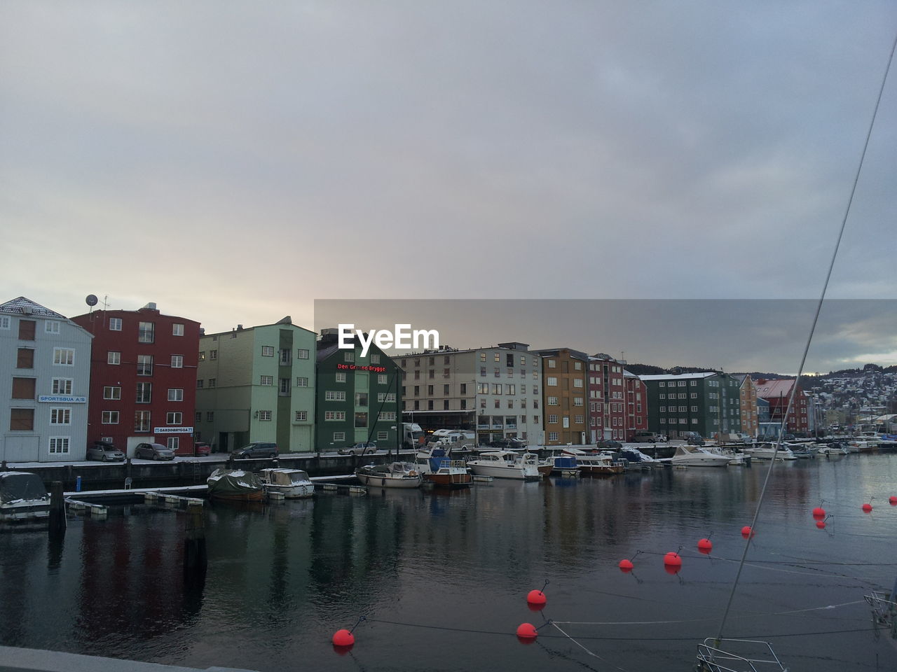 View of buildings at waterfront