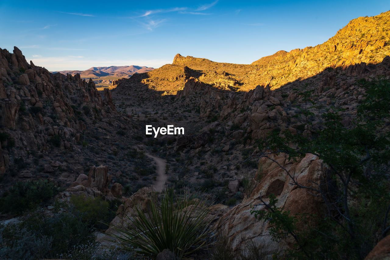 Scenic view of mountain against sky in big bend national park - texas