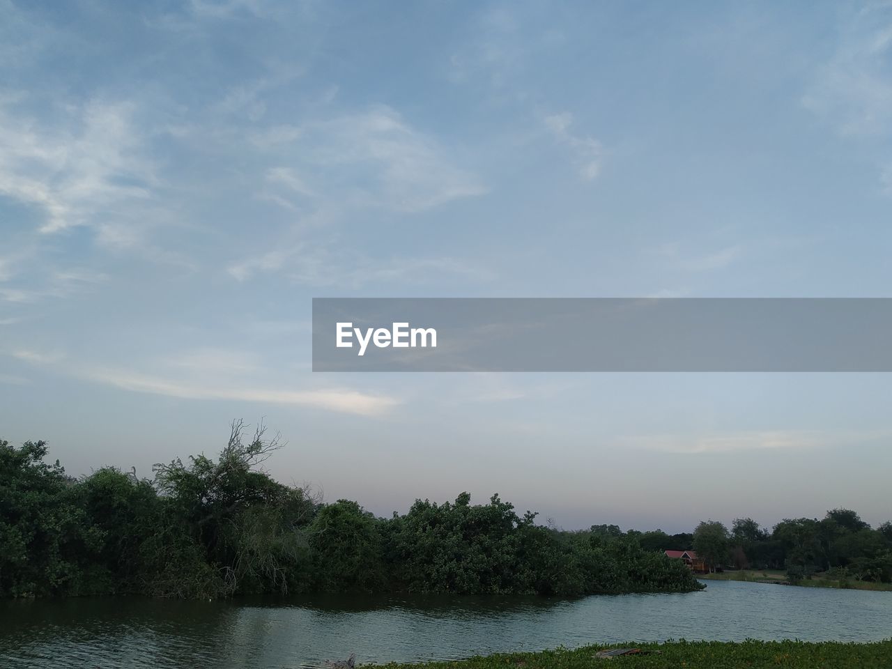 LAKE AGAINST SKY