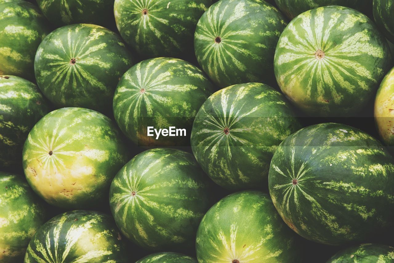 Full frame shot of fruits for sale in market