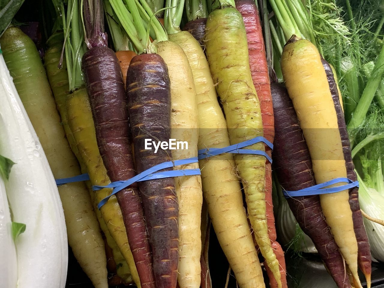 HIGH ANGLE VIEW OF VEGETABLES FOR SALE AT MARKET