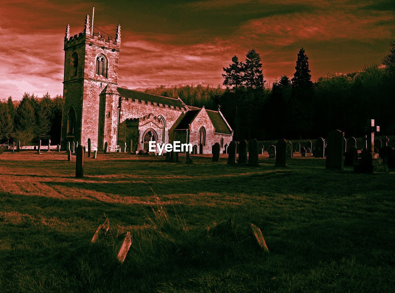 CEMETERY AGAINST SKY