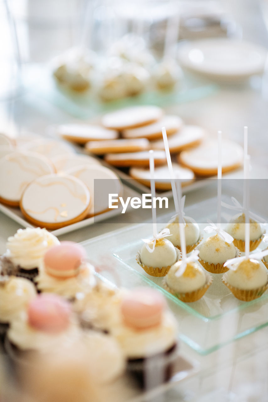 Close-up of cupcakes