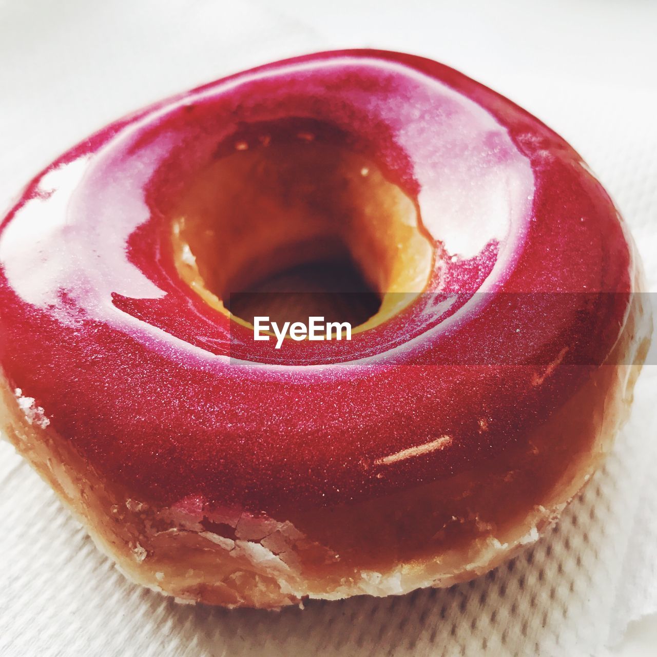 Close-up of donut on table
