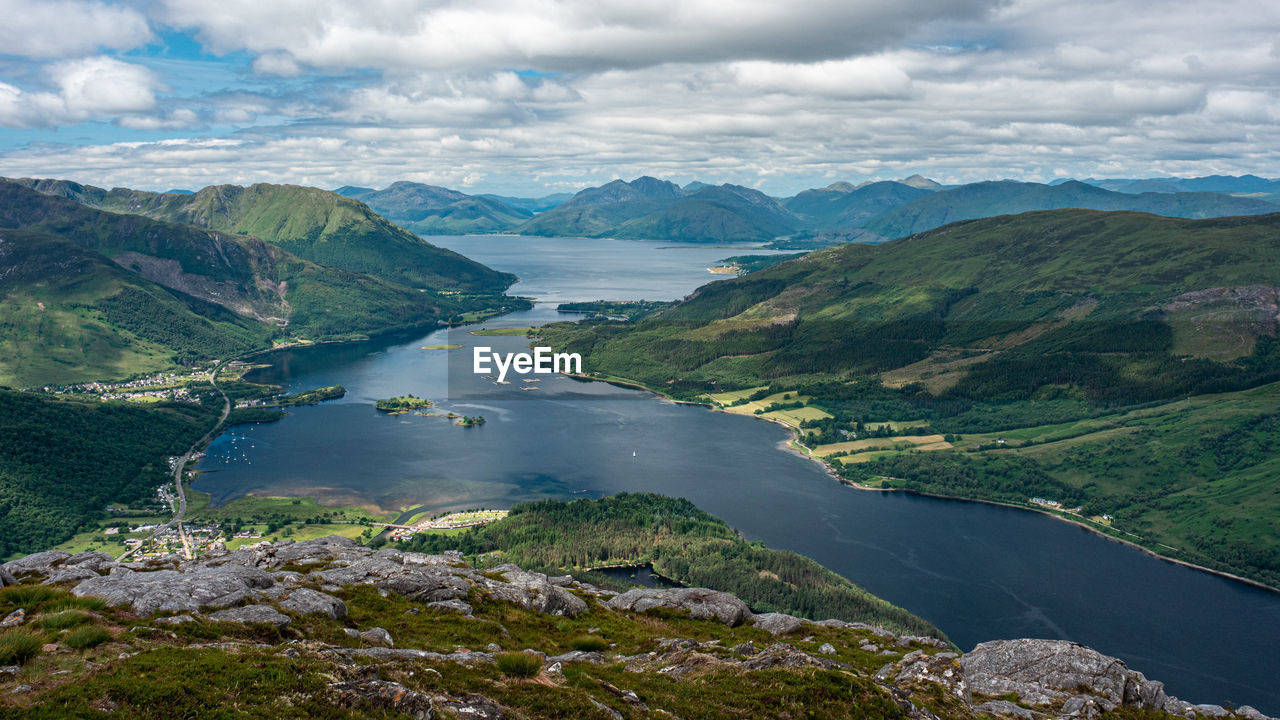 Looking west from the summit of sgorr na ciche or the pap of glencoe. 