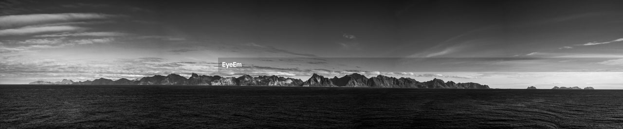 Panoramic view of sea against sky