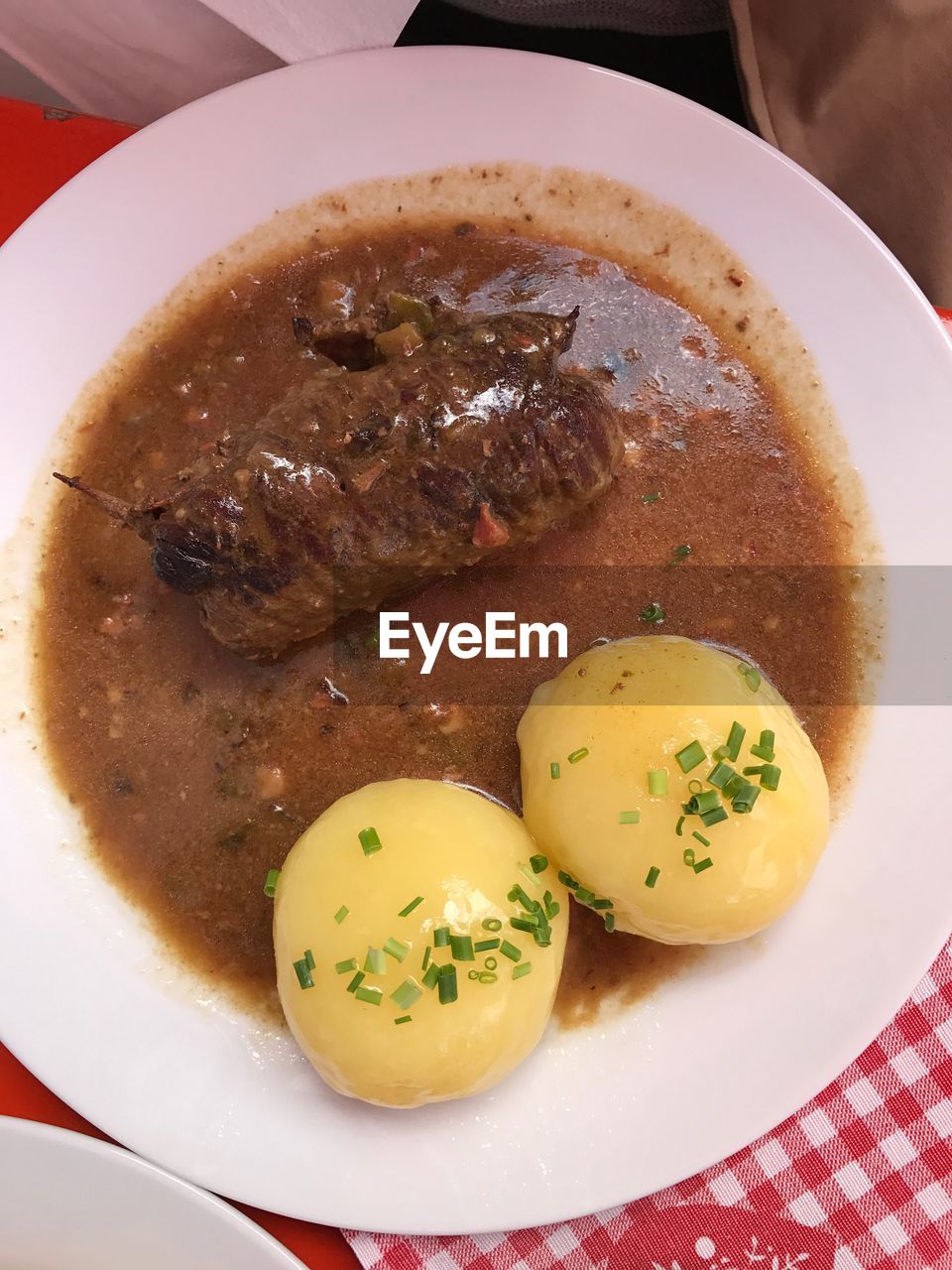 HIGH ANGLE VIEW OF MEAL SERVED ON TABLE