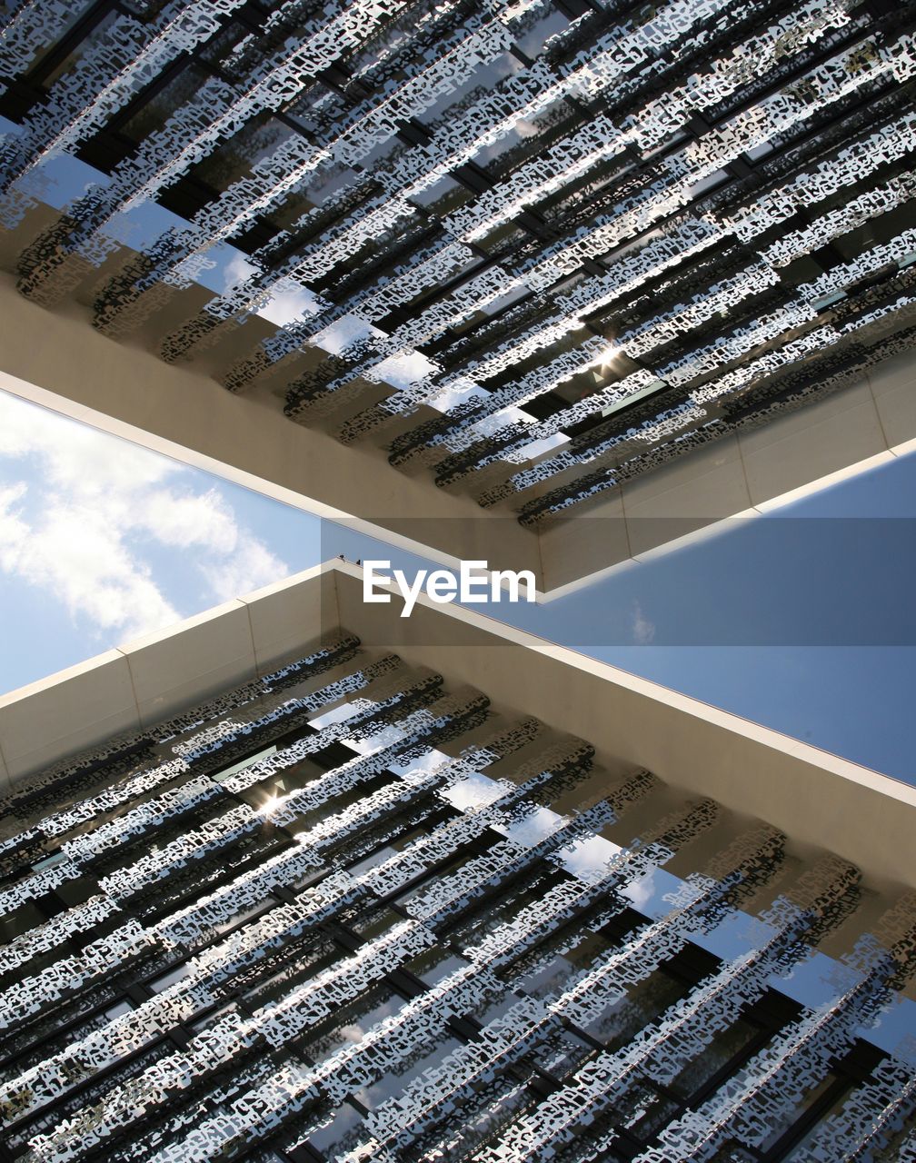 LOW ANGLE VIEW OF ROOF OF BUILDING