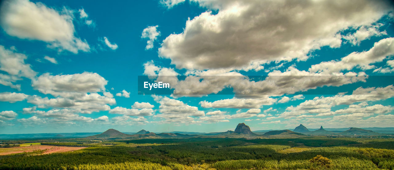 Panoramic view of landscape against sky