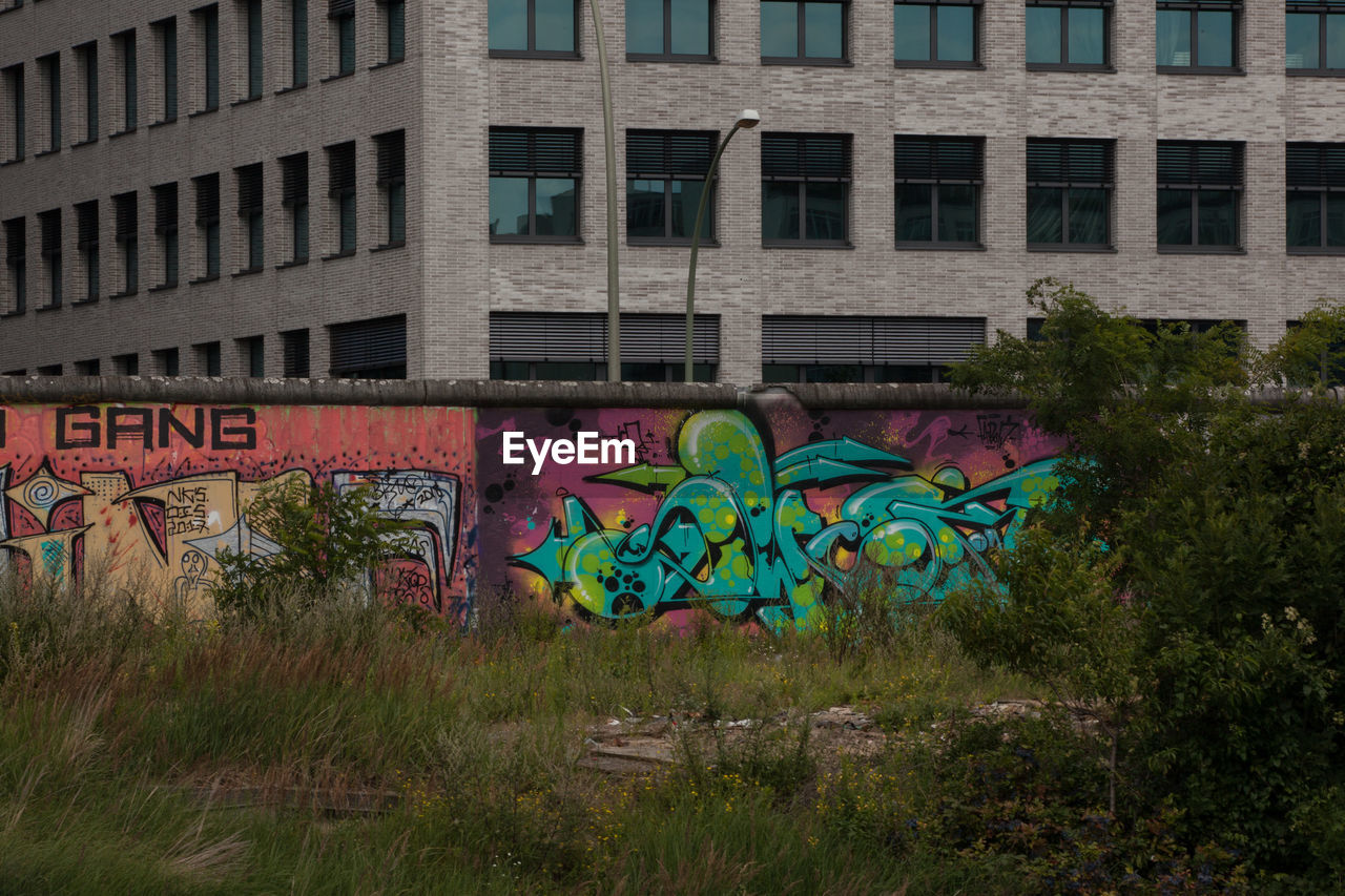 GRAFFITI ON BRICK WALL