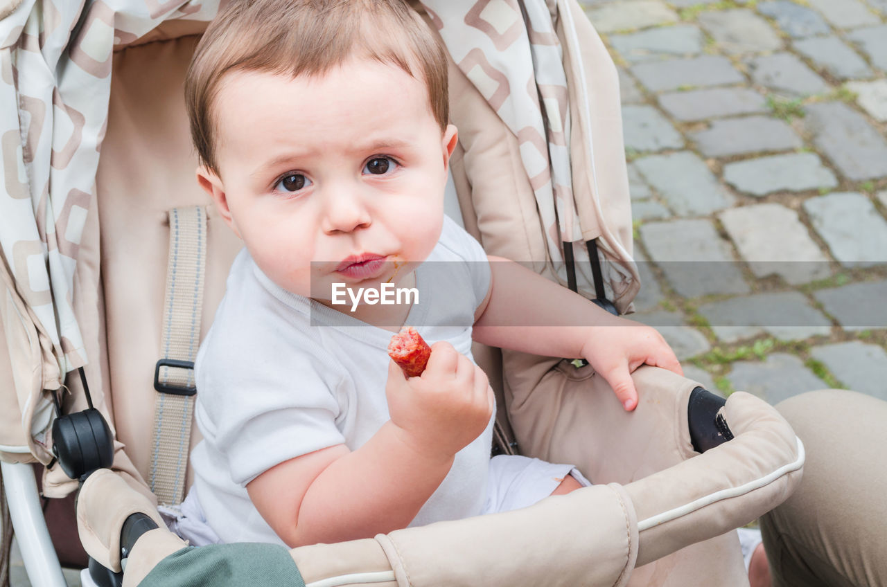 Portrait of cute baby boy