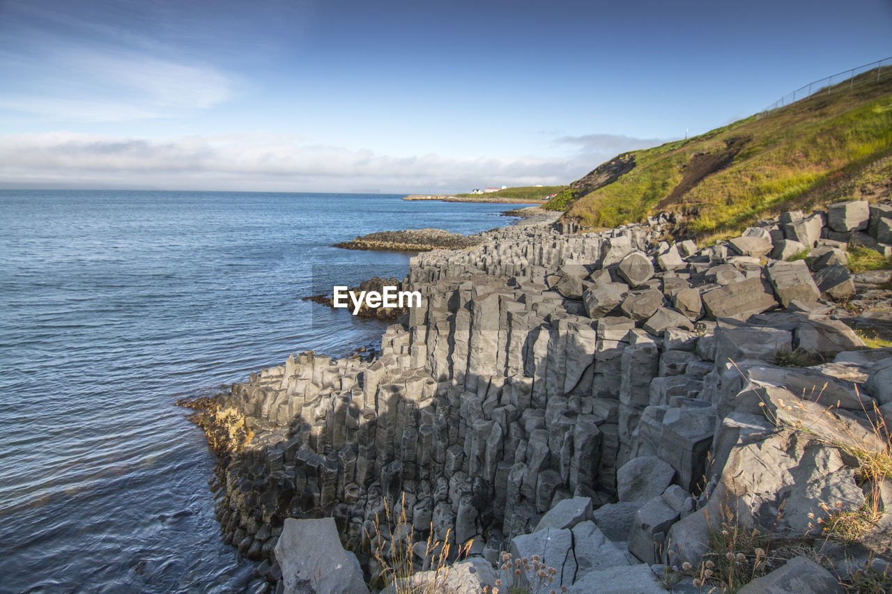 Panoramic view of sea against sky