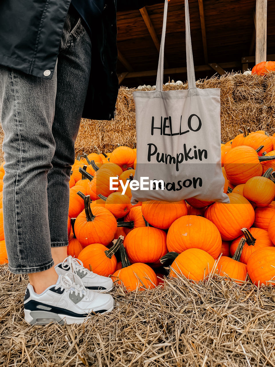 FULL FRAME SHOT OF PUMPKINS FOR SALE AT MARKET