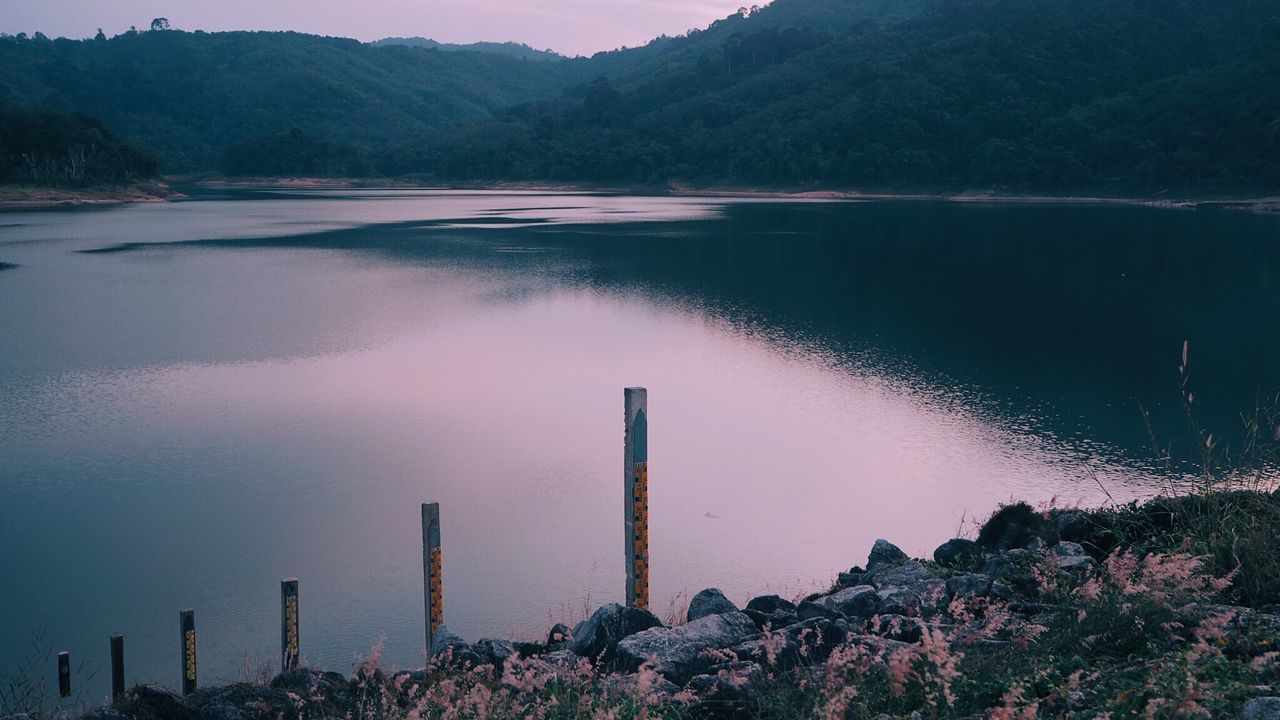 Scenic view of lake