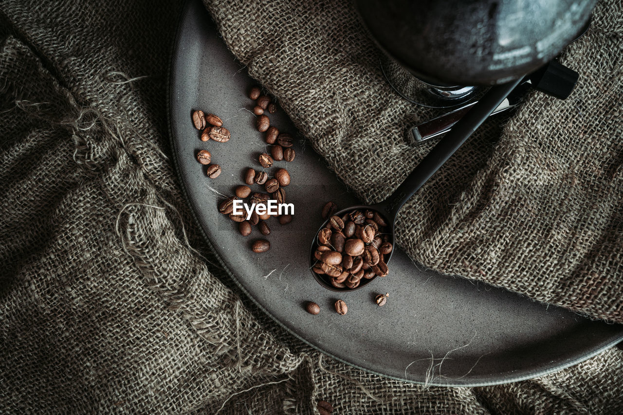  coffee beans on table