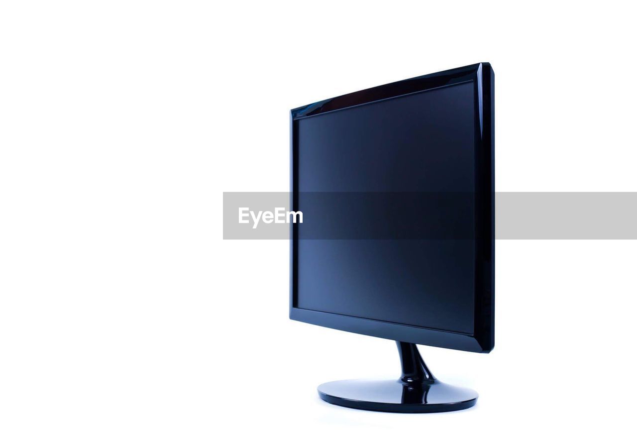 Computer monitor against white background