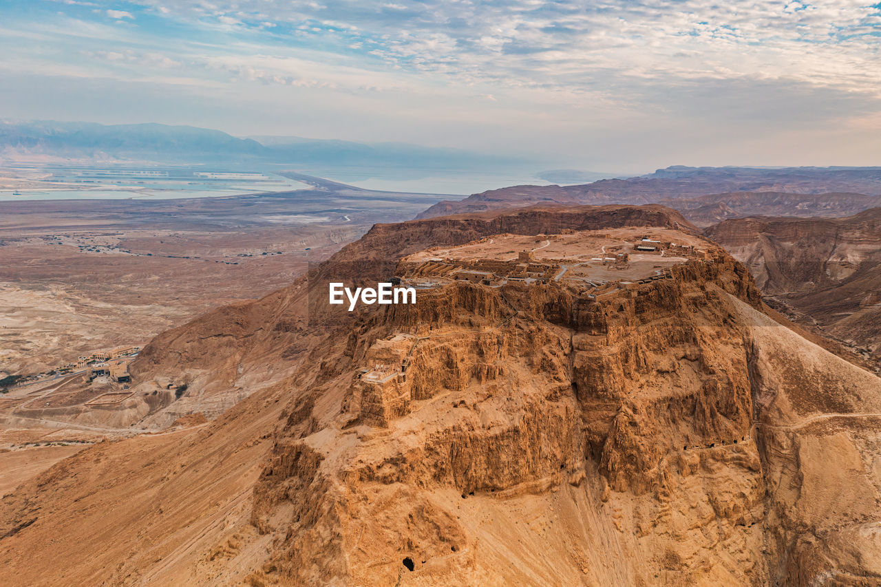 AERIAL VIEW OF DRAMATIC LANDSCAPE