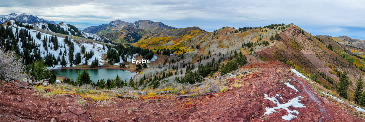 Wasatch crest trail in big cottonwood canyon