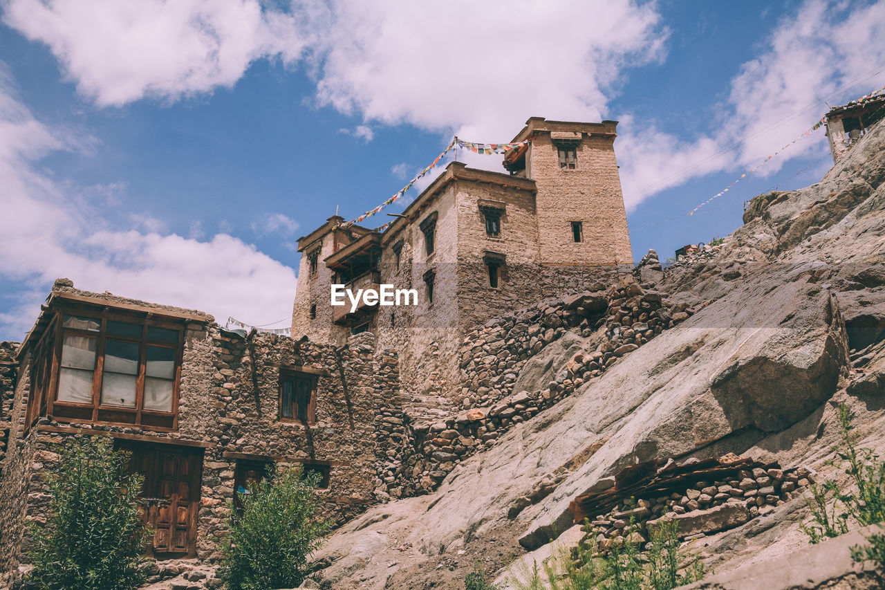 low angle view of historical building against sky