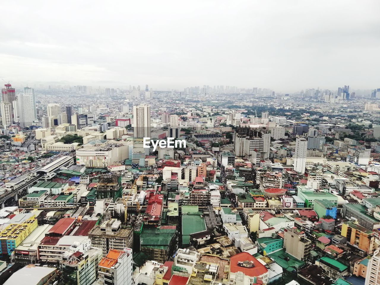 high angle view of cityscape