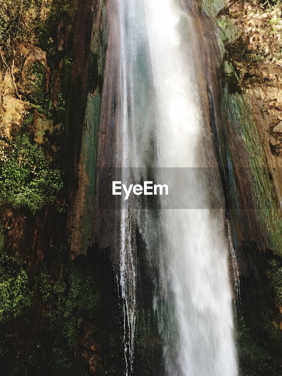 SCENIC VIEW OF WATERFALL AGAINST TREES