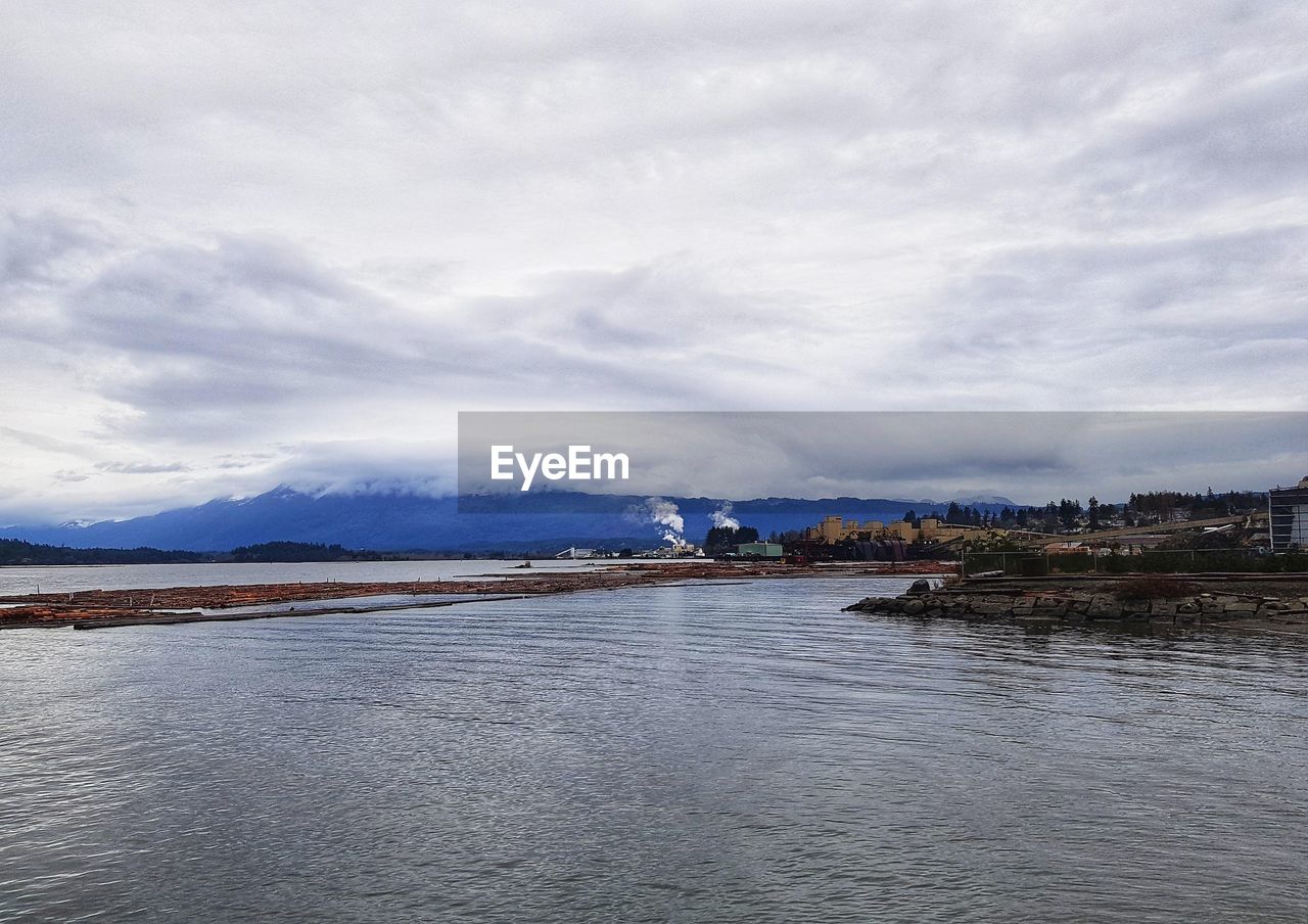 Scenic view of river against sky