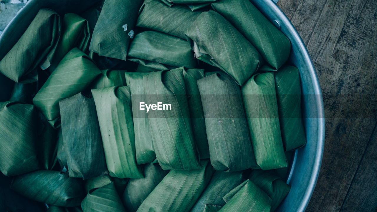 High angle view of vegetables