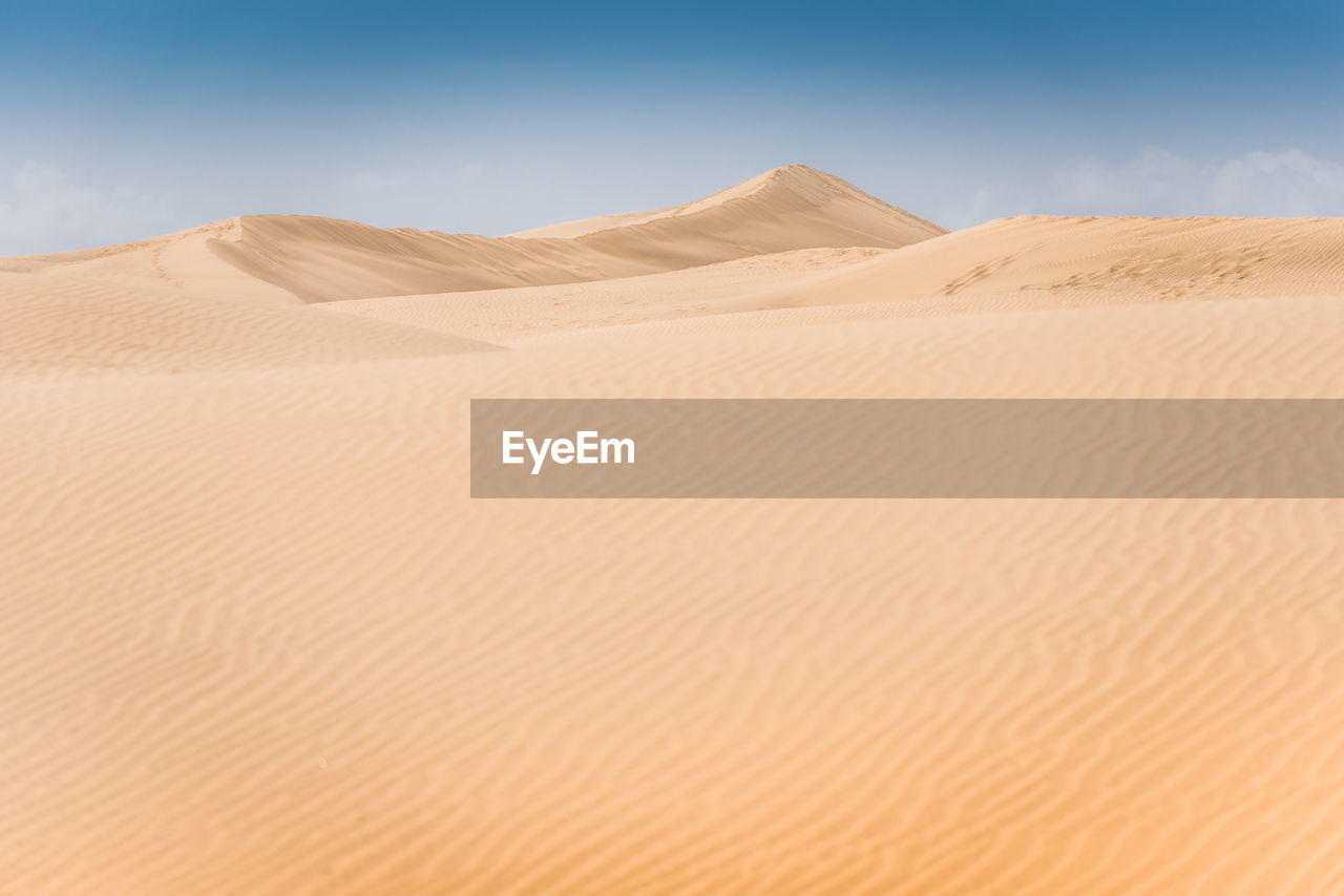 Scenic view of desert against sky