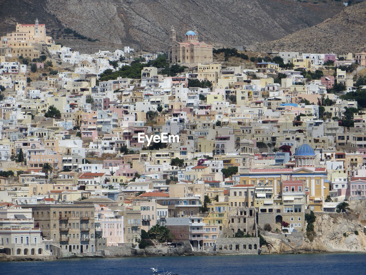 Aerial view of buildings in city