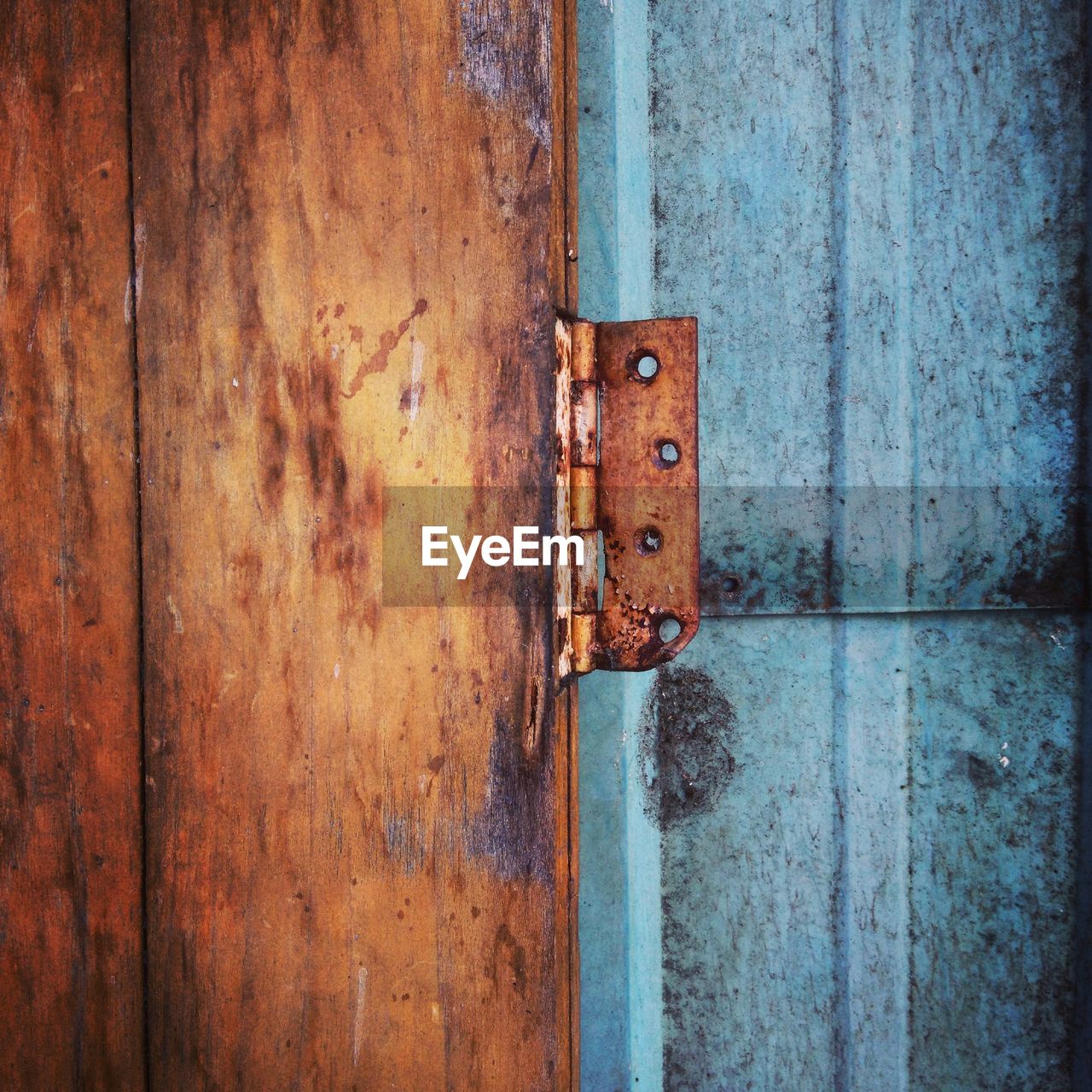 Close-up of old wooden door