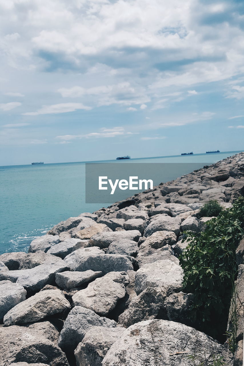 Scenic view of sea against sky