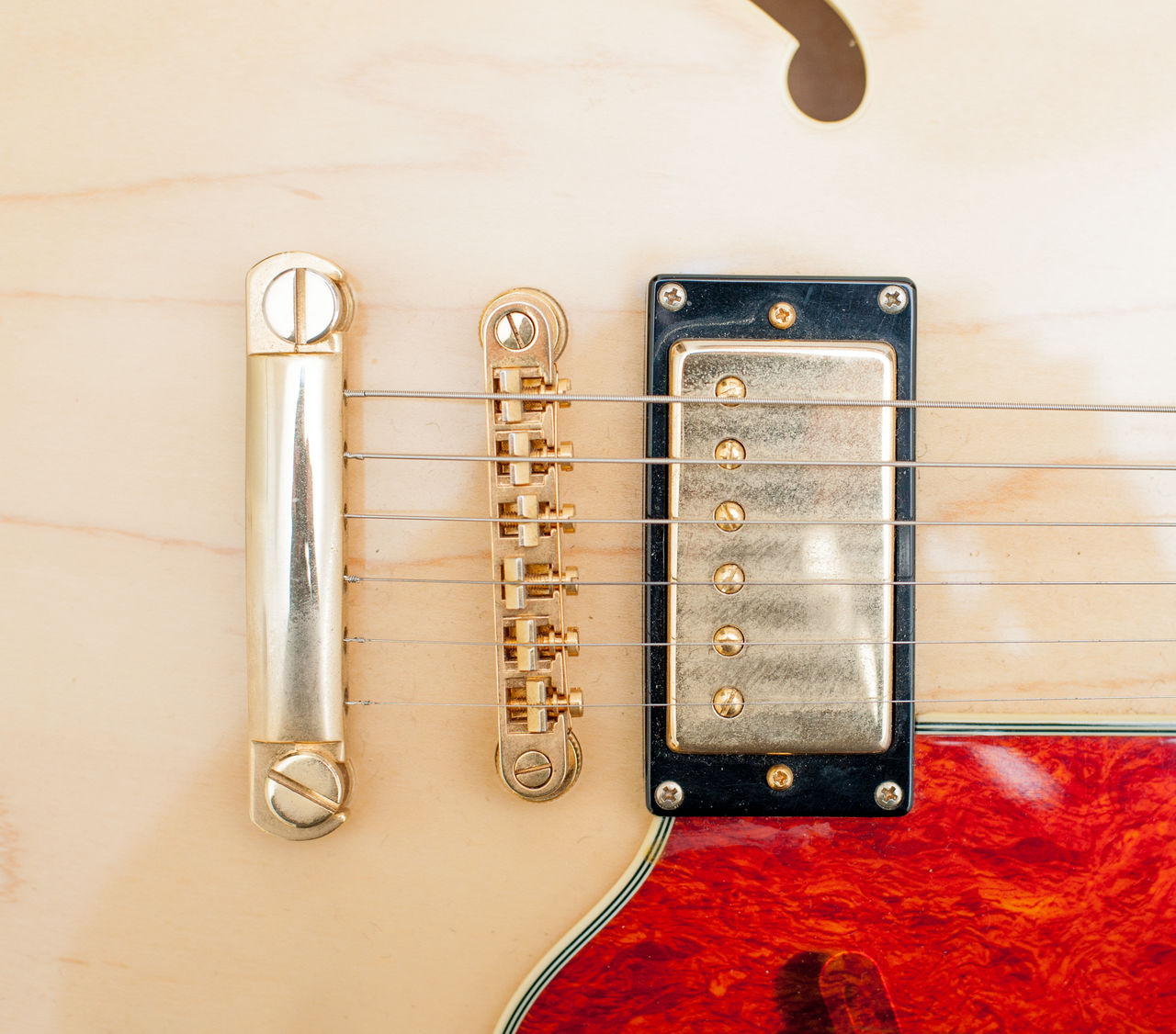 Full frame shot of electric guitar