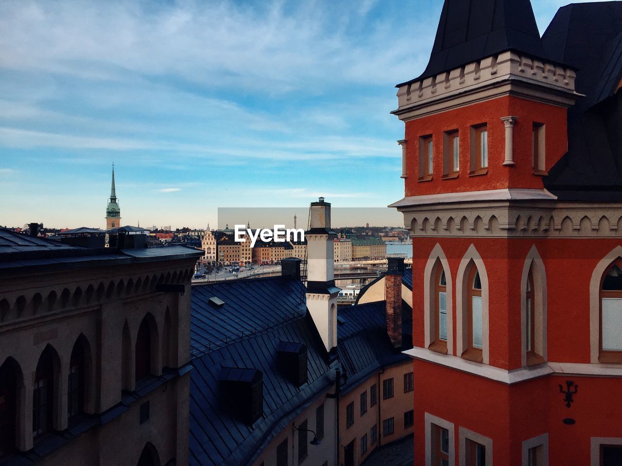 BUILDINGS AGAINST SKY