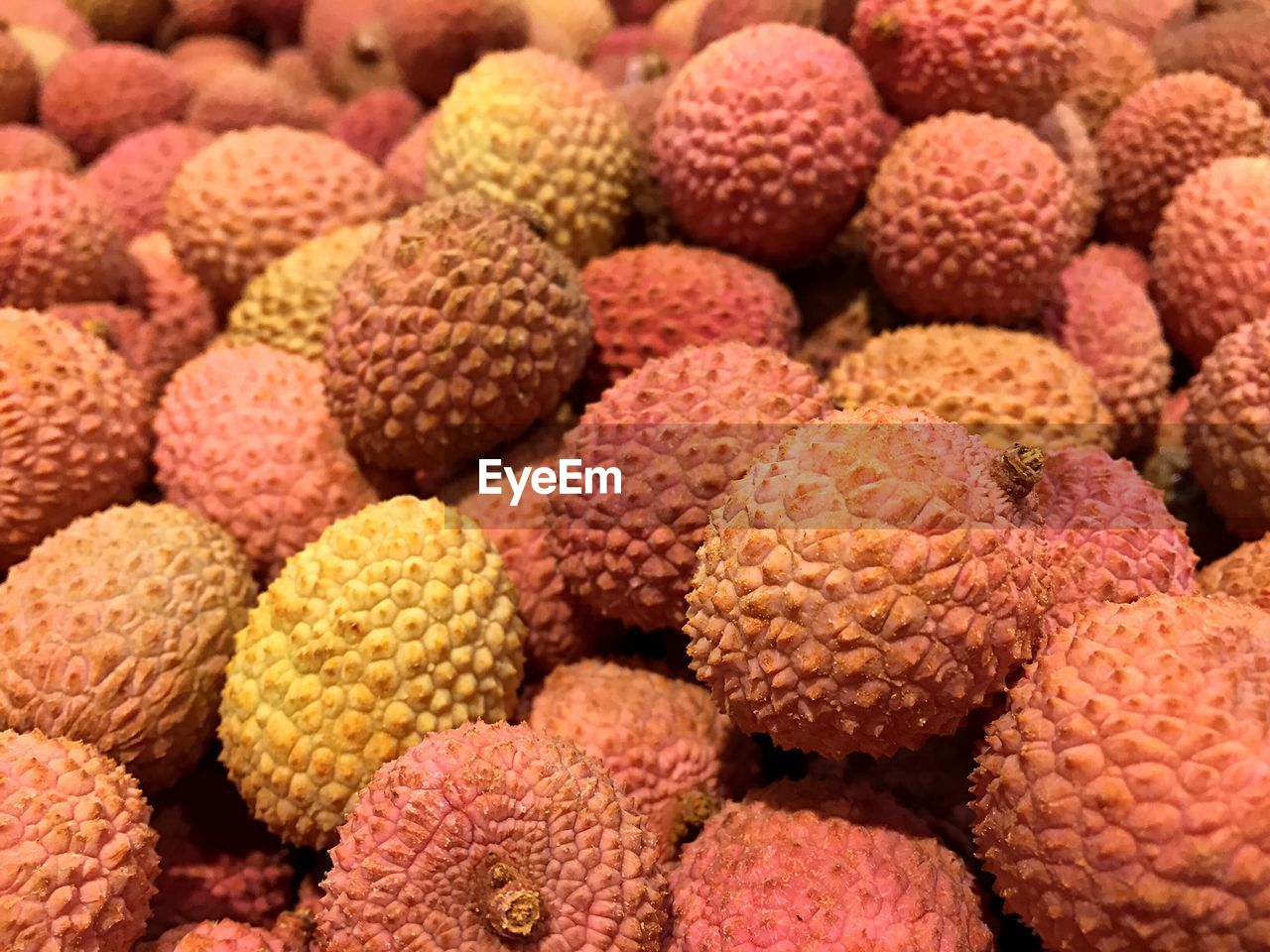 Full frame shot of lychees