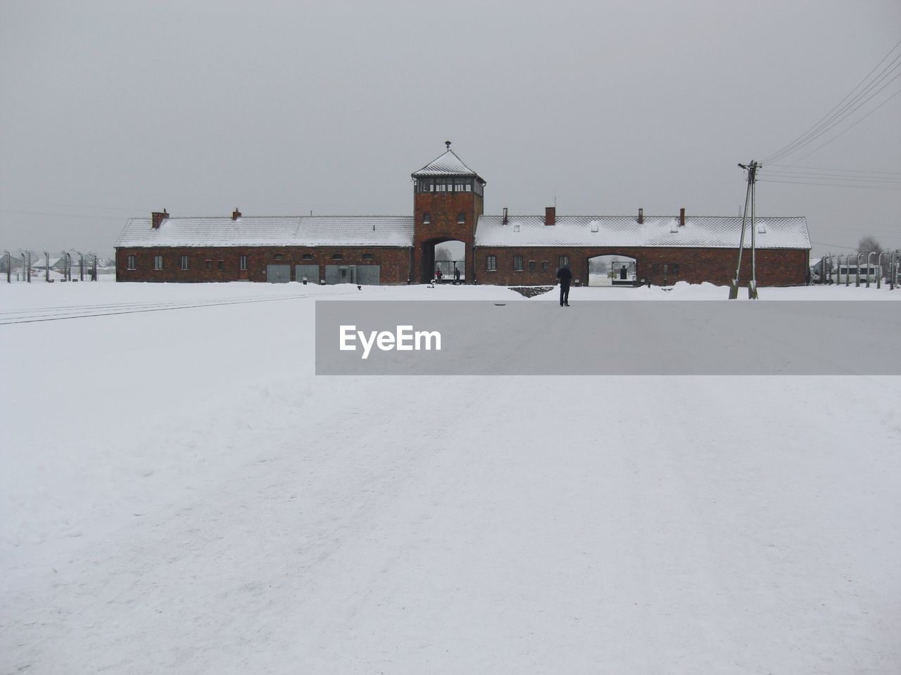 Birkenau in the snow