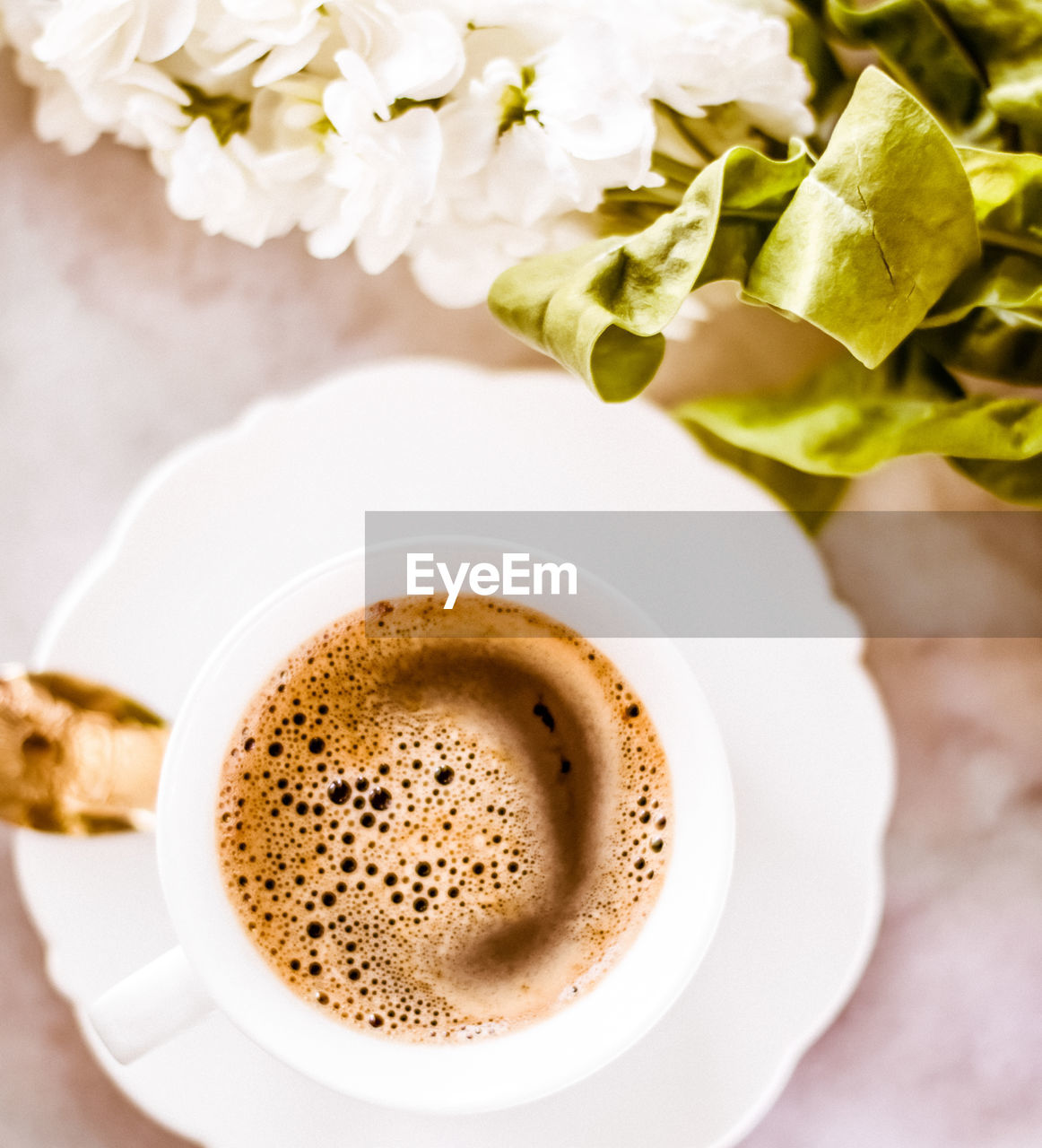 close-up of coffee on table