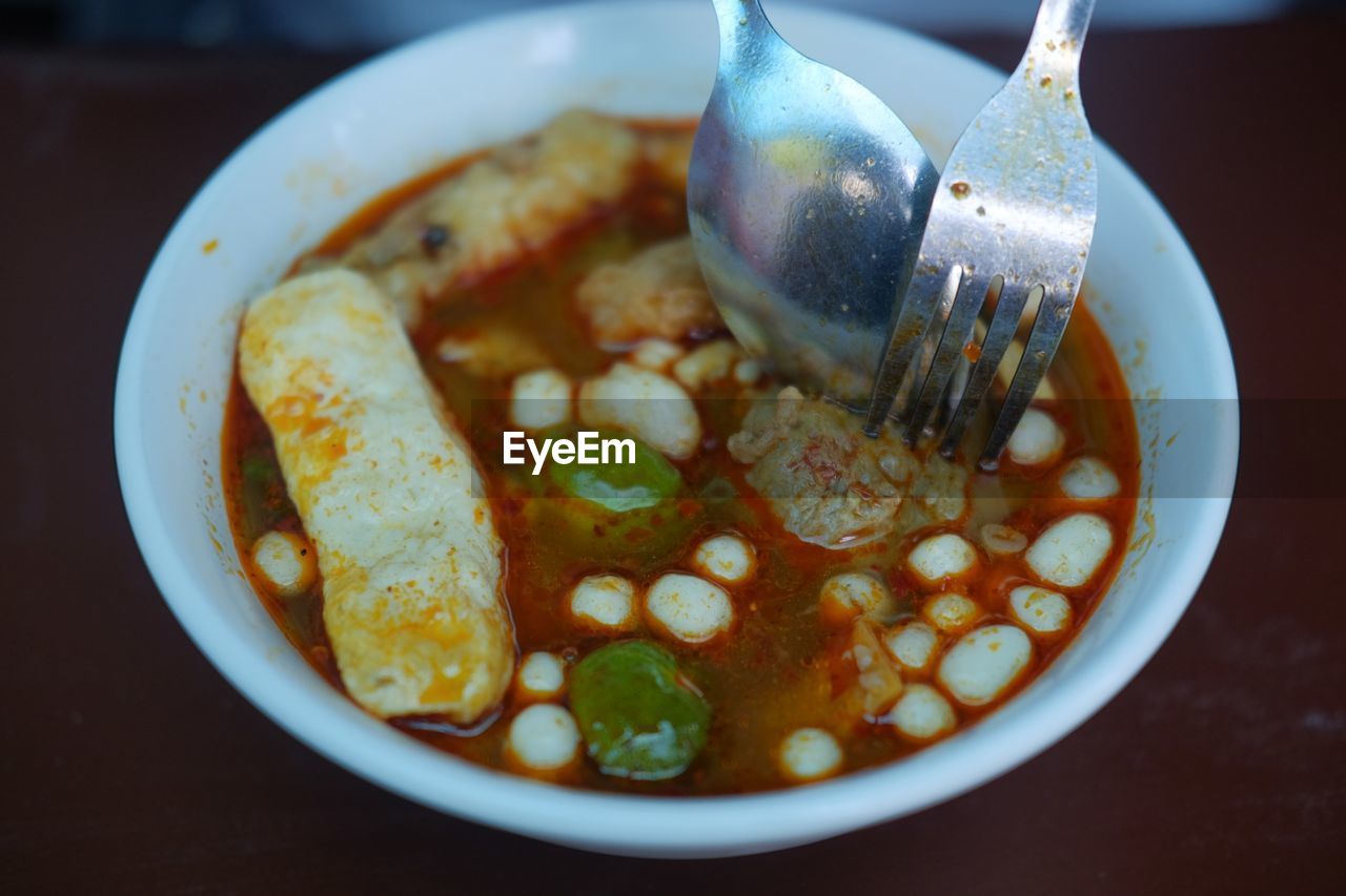 Traditional food from bandung, indonesia, called baso aci.