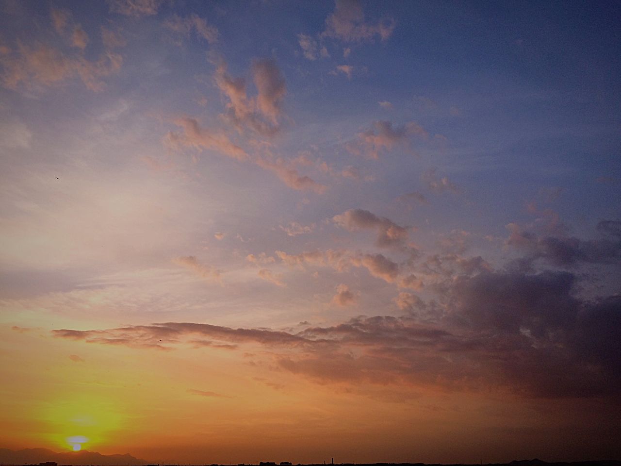 SCENIC VIEW OF SUNSET SKY