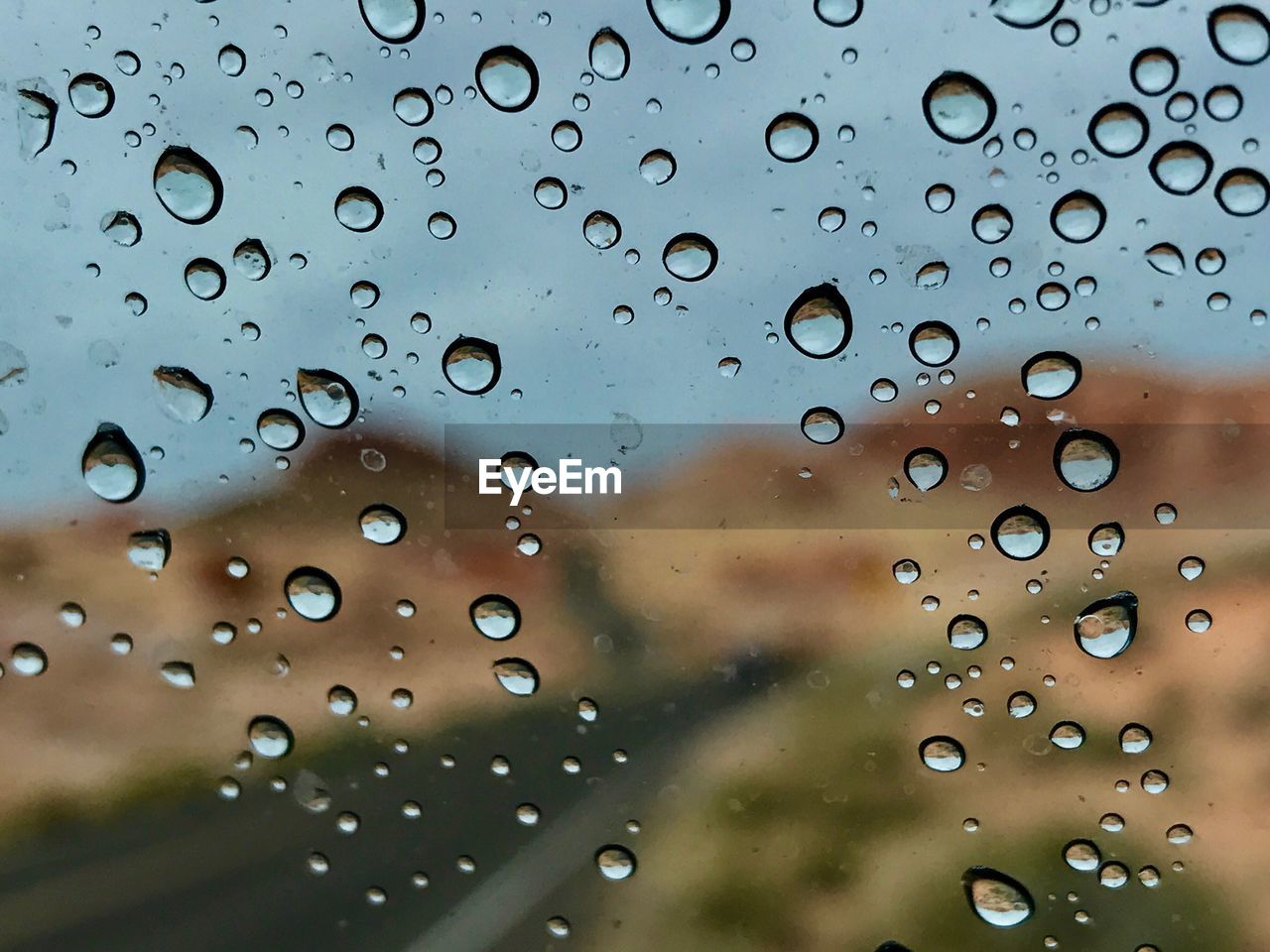 WATER DROPS ON WINDOW