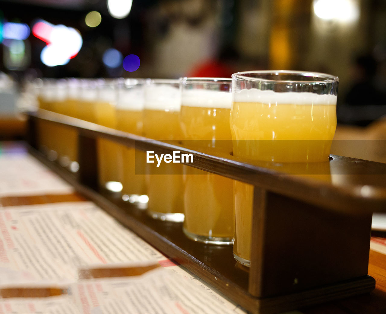 CLOSE-UP OF DRINK ON TABLE IN RESTAURANT