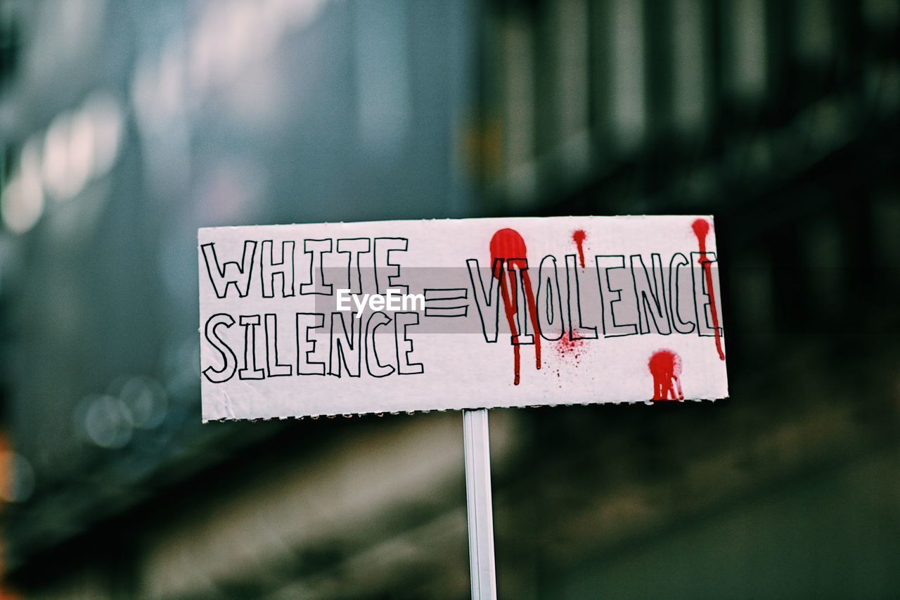 White silence equals violence.
