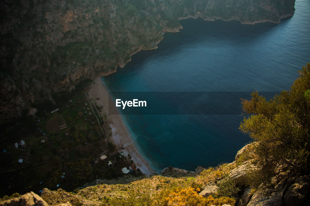 The high view butterfly valley in fethiye, mugla, turkey.  summer, sea, landscape, valley.